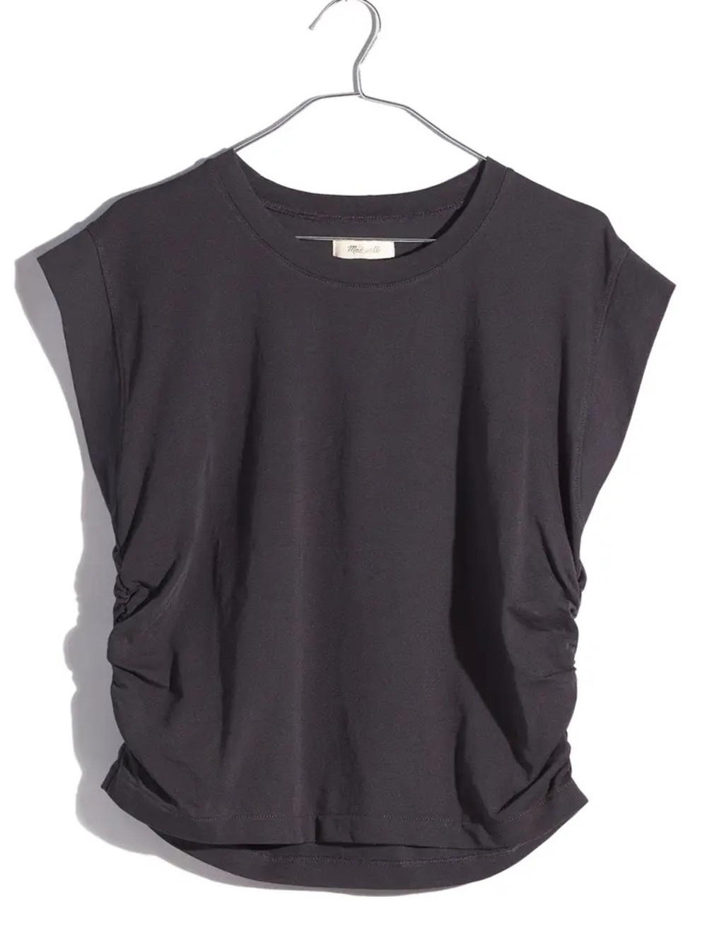Madewell Side-Cinch Muscle Tee- True Black